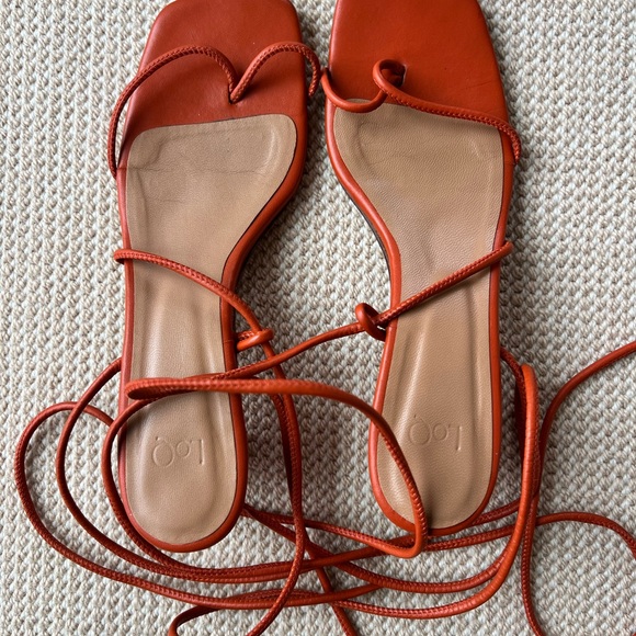 LOQ Roma Sandals Heels in Paprika 38/7.5 - Picture 2 of 4